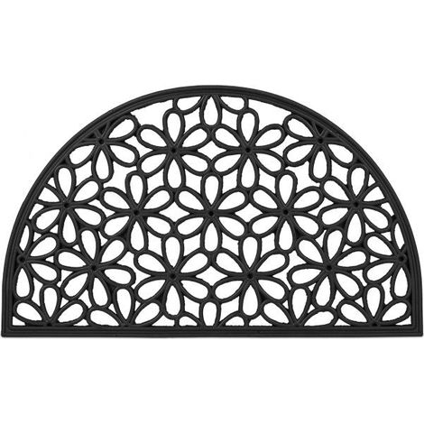 Rubber doormat with floral pattern (1/5)