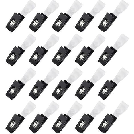 20 Stück Gartenfahnenclips, Gartenfahnenstopper, kleine Fahnen-Windschutzclips