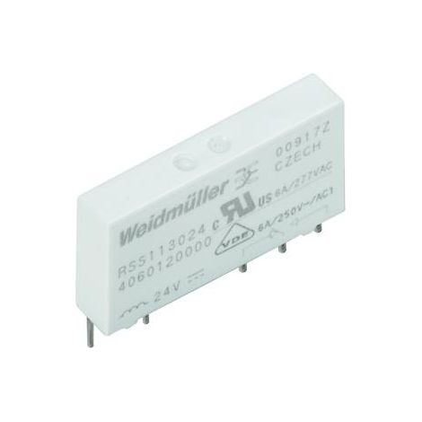 Relais enfichable Weidmüller RSS112024 24VDC-REL1U 4061590000 24 V/DC 6 A 1 inverseur (RT) 20 pc(s)