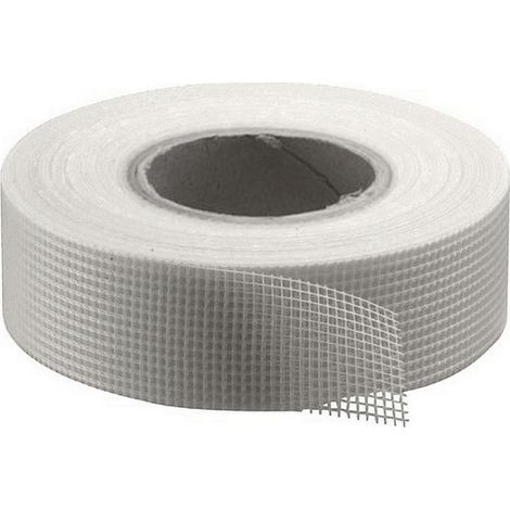 Bande à joint en fibre de verre autocollante 4,8 cm – Longueur 45 m – Adhésion durable pour réparations murales – Toile maillée