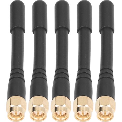 Antenne tige omnidirectionnelle étanche à gain élevé (lot de 5) avec interface SMA mâle (1/5)