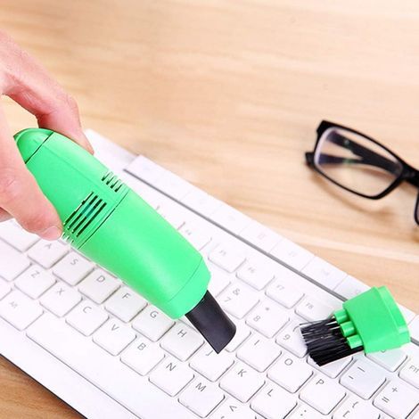 Mini-Staubsauger (1 Stück), USB-Tastaturreiniger, Staubreinigungsset mit Bürste für Laptops (1/5)