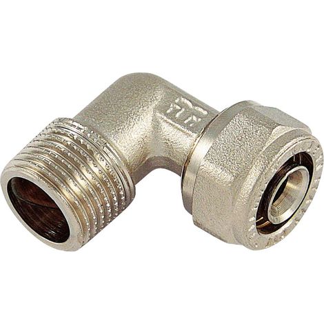 Tiemme RACCORDO PER TUBO MULTISTRATO curvo maschio mis. 20x1/2 10.00 pz