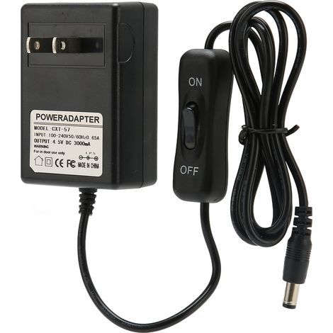 Netzteil für Heißdrahtschneider, 4,5 V, 3000 mA, 100–240 V, 50/60 Hz Eingang, US-Stecker, max. 13,5 W Leistung, verstärktes Metall- und Kunststoffgehäuse (1/5)