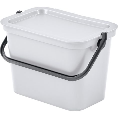 Tontarelli Papelera MODA 5L con asa 27,5x17,6x18,58 cm - blanco (1/2)