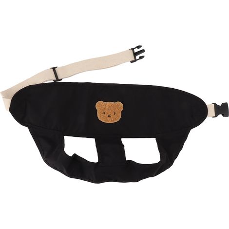 Harnais de sécurité pour chaise bébé portable, réglable et respirant, 54 cm noir (1/5)