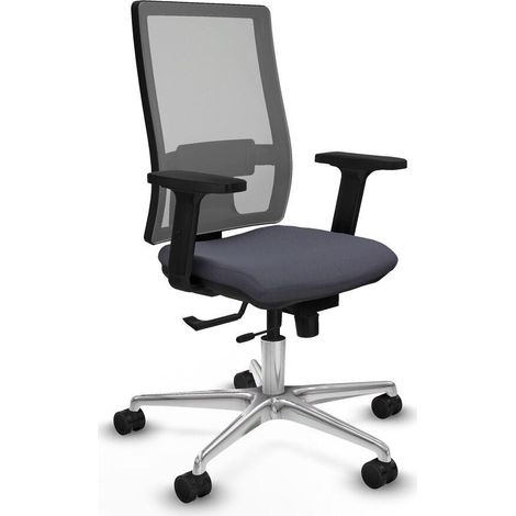Piqueras y Crespo 2D086N0 Chaise de bureau gris foncé (1/3)