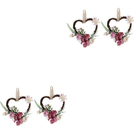 4pièces Guirlande De Fleurs Artificielles Rattan De Décoration Murale Porte pour Printemps Fleurs Simulées pour Maison Et Événements Festifs Élégance Naturelle Et Texture (1/5)
