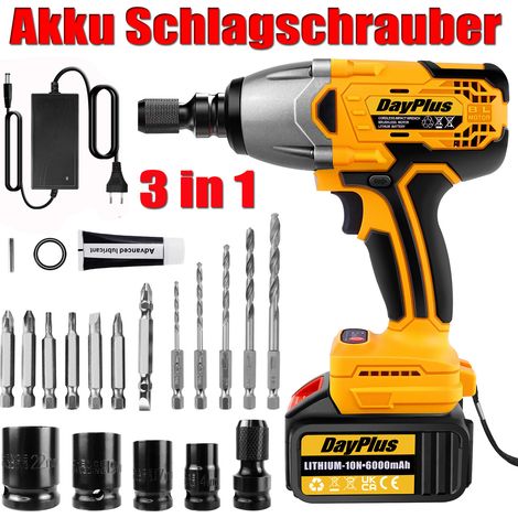 3 in 1 Akku-Schlagbohrschrauber 3000W Akkuschrauber Set in Koffer Mit 1X Akkus (1/5)