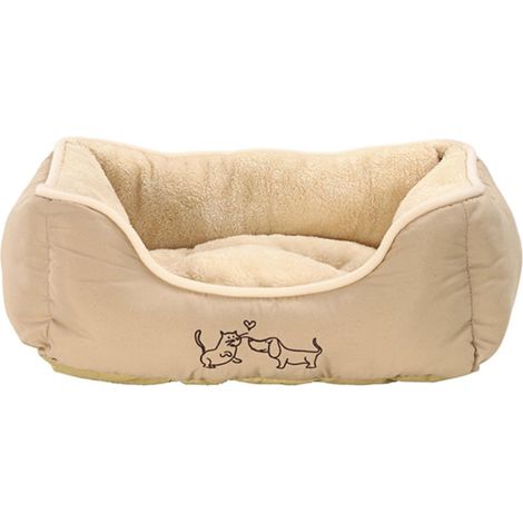 Panier pour Chien et Chat Environ 47 x 37 x 17 cm Polyester Beige (1/4)