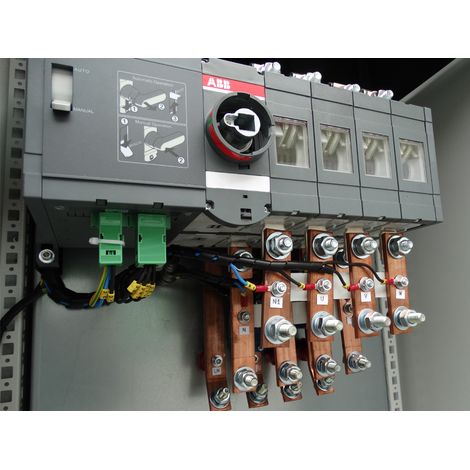 CUADRO ELECTRICO DE SOLO CONMUTACIÓN (LTS) 4 POLOS TRIFÁSICO 400 AMP CON SELECTOR MOTORIZADO ABB (1/2)