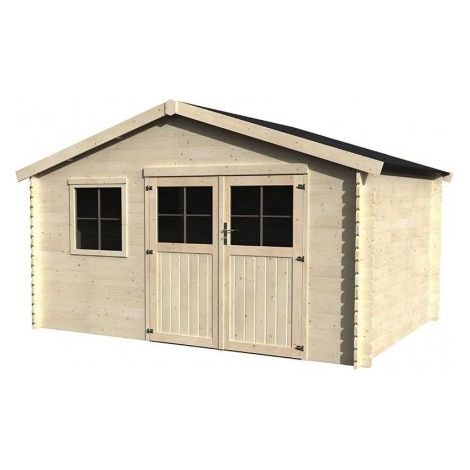 Casetta in legno Flodeal 28mm, 400 x 300 cm, 11,92m² (1/10)