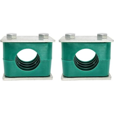 Satz mit 2 Standard-Hydraulikschlauchschellen aus Kunststoff für Schläuche mit 25 mm Außendurchmesser (1/4)