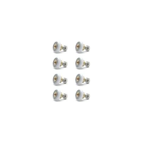 Duschrollen, 8-teiliges Schiebetür-Rollenset, Ersatzteile für Duschtüren, Glas-Türrolle mit 19 mm Durchmesser (1/5)