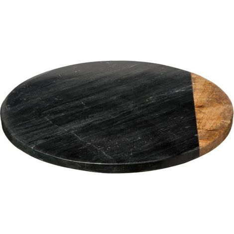 Plateau Tournant Design "Geom" 30cm Noir