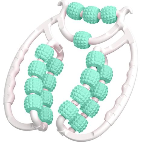 Anti Cellulite Roller Massagegerät mit 21 Rollen - Lymphdrainage Roller gegen Orangenhaut an Beinen & Oberschenkeln - Fördert Durchblutung & Strafft die Haut - Für Beine, Arme, Po - Inkl. Anleitung (G (1/5)