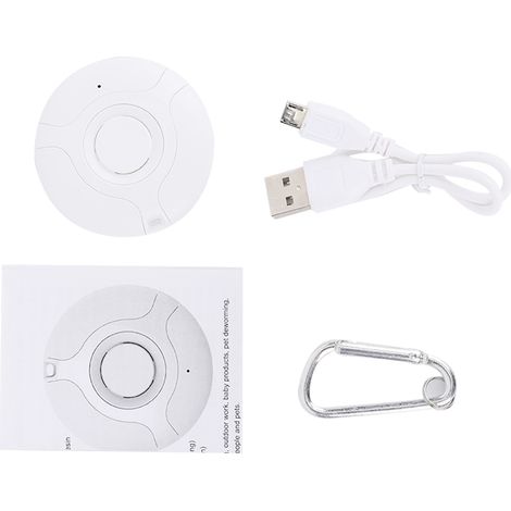 Nouveau Répulsif électronique anti-moustiques de jardin, Rechargeable par USB, Portable, antiparasitaire (blanc) (1/5)