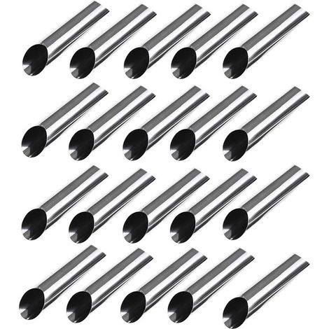 Moule À Rouleaux À Crêpes - Acier Inoxydable - Revêtement Antiadhésif - Pour Cannoli Croissants Et Desserts Fourrés - Lot De 6