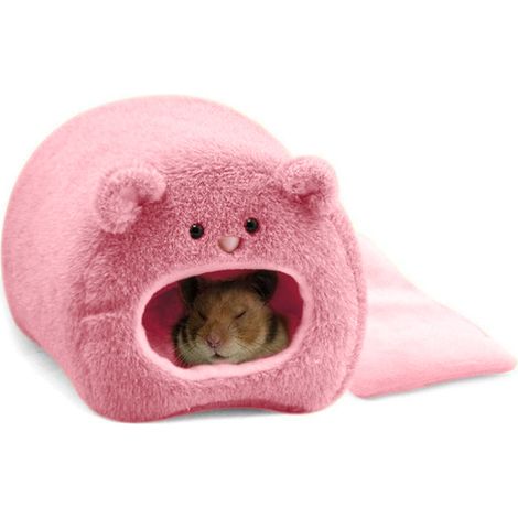 1 nid douillet en polaire pour petits animaux, hamac suspendu, jouet chaud et confortable pour hamster, rat, souris et chinchilla (1/5)