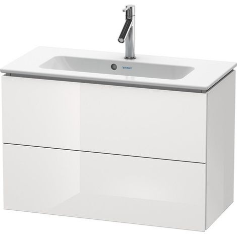 Meuble sous-vasque Duravit L-CUBE Compact 550x820x391mm blanc brillant