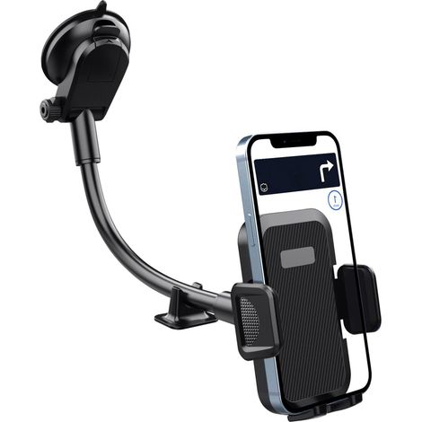 Support téléphone voiture [Super ventouse] Support téléphone voiture universel 360° rotatif pour tableau de bord (1/5)
