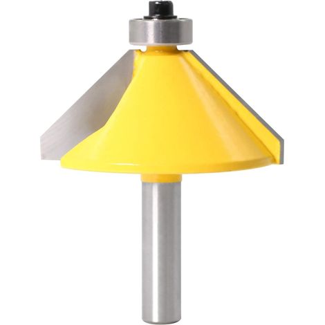 8mm Shank Grand 22.5 degrés chanfrein de chanfrein de chanfrein routeur de routeur de routeur de découpe de Bois Accessoires (1/5)