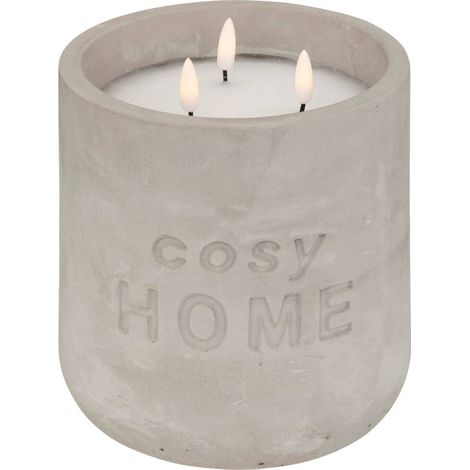 Candela led so cosy in cemento grigio - Atmosphera créateur d'intérieur (1/2)