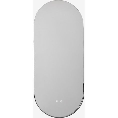 Espejo de pared ovalado 45x105 cm para baño con luz LED y antivaho Vacson SKLUM (1/5)