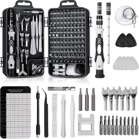 138-in-1 Mini-Präzisionsschraubendreher-Set, kleines Torx-Schraubendreher-Set für Computer-Demontage, Laptops, MacBooks, iPhones, Reparaturen, Brillen, DIY-Projekte, Uhren, Smartphones (1/5)