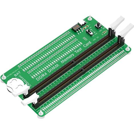 Testeur de Mémoire DDR4 avec Loquet Long, avec Indicateurs LED pour Kit de Pièces D'Ordinateur de Bureau (1/5)