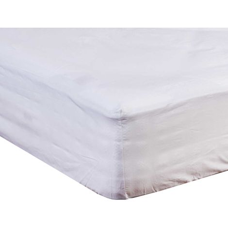 Protège matelas molleton 100% coton - bonnet 40 cm 160x200