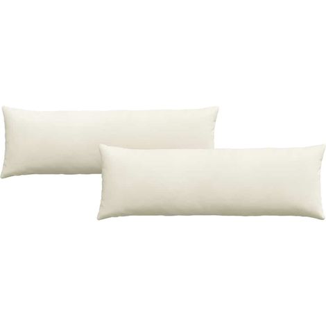 Maison Exclusive - Coussins de canapé 2 pcs Crème 120 x 40 cm