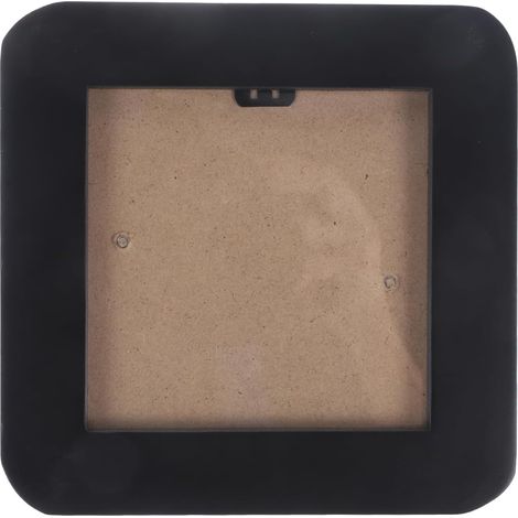 Cadre Photo En Bois Mini Carré 4.61X4.61 Pouces Noir Cadre Photo Bureau ÉLéGant À Coins Arrondis Support D'Affichage Pour De Mariage Et DéCoration Maison (1/5)