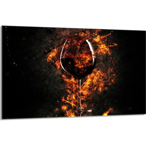Glasschutzplatte für den Herd 80x52 Wein (1/5)