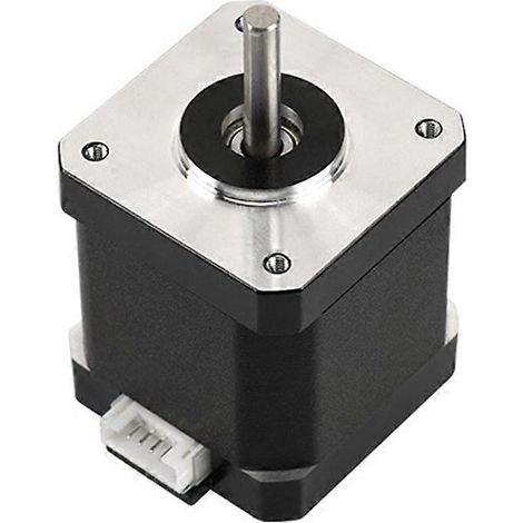 Moteur pas à pas 42, hauteur 48mm, pour extrudeuse d'imprimante 3D - Noir, axe NEMA17, couple élevé, remplacement direct, compatible CNC et robotique, alimentation 12V/24V, connecteur JST, pièce de re (1/5)