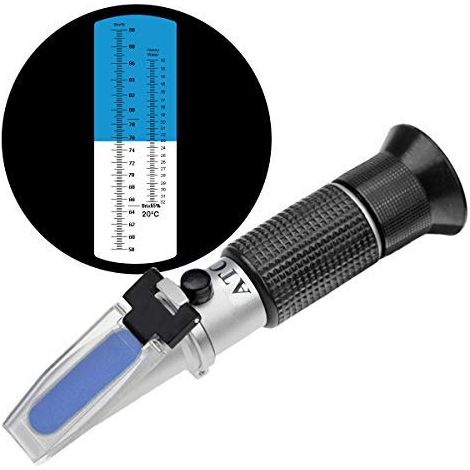 Imkerrefraktometer Honigrefraktometer 58–90 % Zucker Brix 38–43 Honigbalsam Feuchtigkeit 12–27 % Wasser Imkerei (1/5)