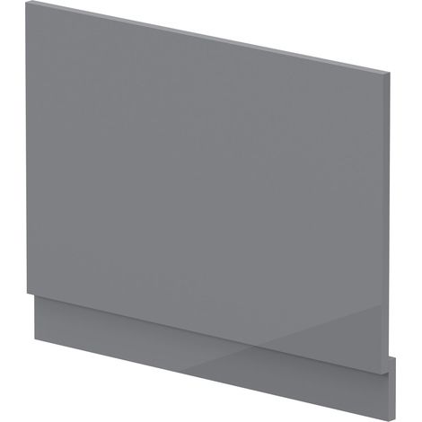 750mm Bath MDF End Panel & Plinth - Gloss Cloud Grey
