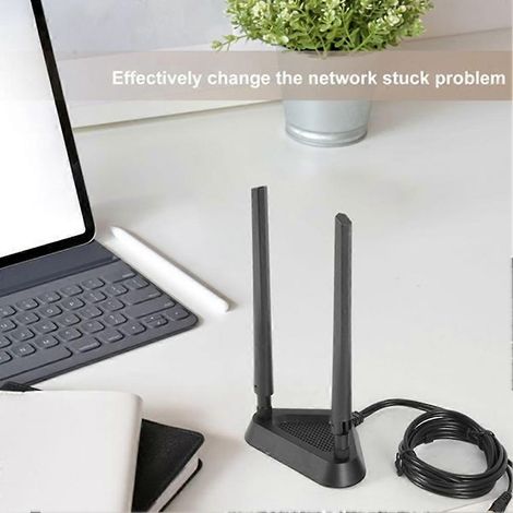 Dualband-Verlängerungskabel (2,4 GHz/5 GHz) für WLAN-Antenne, Router und WLAN-Netzwerkkarte. 8-dB-SMA-Antenne mit magnetischem Saugnapf. (1/5)