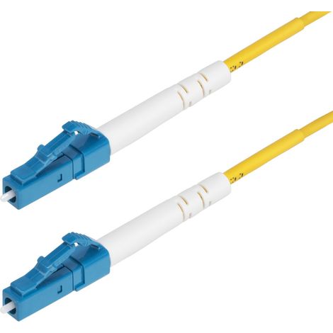 StarTech.com Cavo in fibra ottica simplex monomodale OS2 da LC a LC (UPC) da 1m, 9/125µm, 40G/100G, insensibile alla piegatura, bassa perdita di inserzione, cavo patch in fibra LSZH