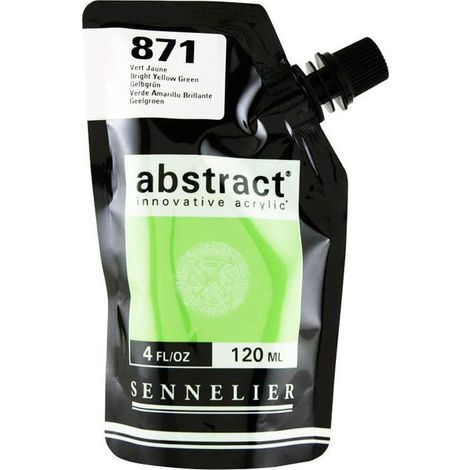 Peinture Acrylique - Sennelier - Abstract - 120ml - Satiné - Vert Jaune Brillant (1/3)