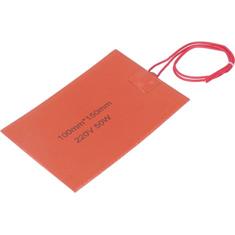 Ruban chauffant tambour silicone isolation rapide 220V 50W 100x150mm pour tuyauterie industrielle (1/5)