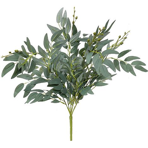 Tiges de Feuilles Vertes Artificielles, Feuilles Simulées Réalistes pour Centres de Table de Mariage, Décor de Remplissage de Vase (211122XU03-2) (1/5)