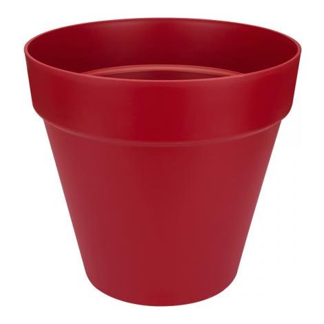 VASO LOFT URBAN ROUND WHEELS 40 CM ROSSO TEATRO ELHO (1/3)