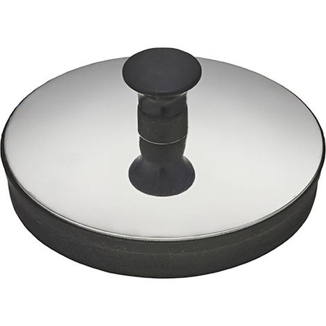 BOUCHON PVC NOIR AVEC ENJOLIVEUR ET TRIANGLE - DIAM. 57 (1/3)