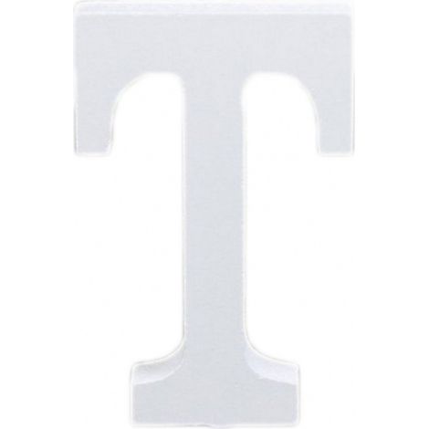 TRADE SHOP - Lettera T In Legno Bianco Decorazione Confettata Matrimonio Compleanno Wedding -