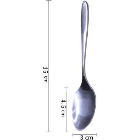 15cm petites cuillères à café cuillère en acier inoxydable pack de dix bar de restaurant - Return 1770 (1/4)
