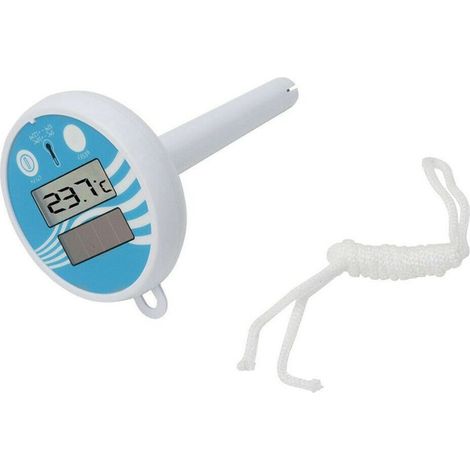 Thermomètre de piscine Thermohygromètre solaire Thermomètre flottant Thermomètre de piscine de salle de bain (1/5)