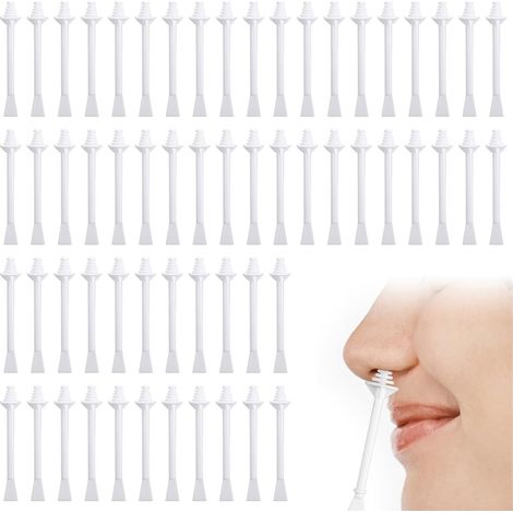Lot de 60 bâtons de cire de nez, cire pour poils de nez, épilateur de nez avec grattoir, épilation double face et nettoyage des trous nasaux, cire de nez pour homme et femme (1/5)