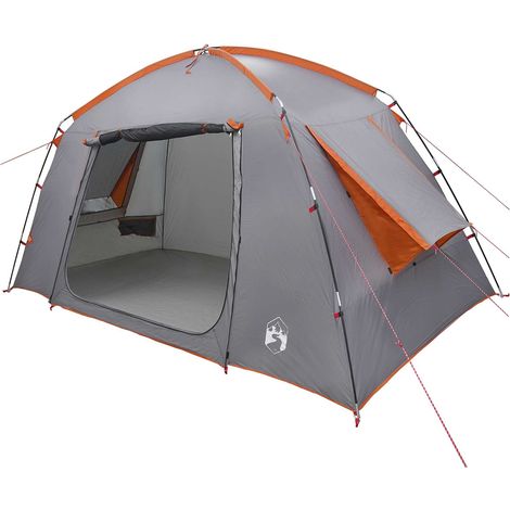 Tienda Cabaña Gris y naranja 300 x 210 x 156 cm Poliéster