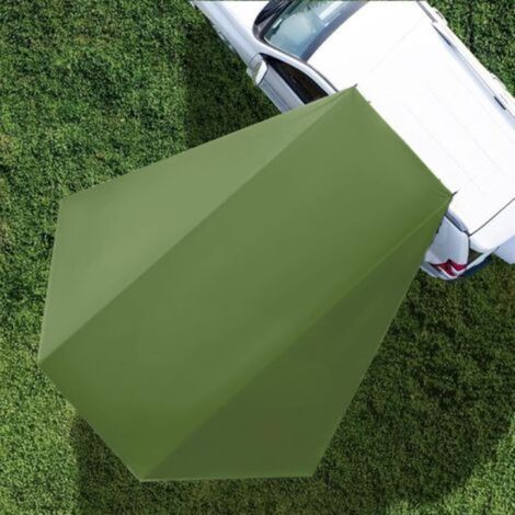 Auvent Voiture, Auvent de Caravane Caravan Tarp, Tente de Hayon de Voiture, Auvent de Voiture Universel, Tente Pare-Soleil pour Camping-Car, Voiture, Caravane, Van, Camion, 280 380 cm (Vert) (1/5)